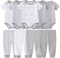 Baby Layette Set Baby Boys' 9-Piece Bodysuits Pants Set Toddler Girl Boy Unisex by Kiddiezoom