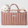 Blissful Diary Baby Diaper Caddy Organizer, Stylish Storage Basket by ForEveryBabysBetterLife
