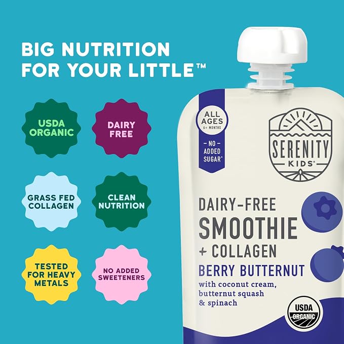 Serenity Kids 6+ Months Dairy-Free Smoothie Baby Food Pouch - Image 4