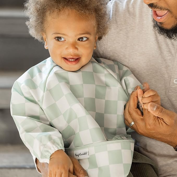 Tiny Twinkle Long Sleeve Bib for Babies & Toddlers – Waterproof Smock Bib for - Image 2
