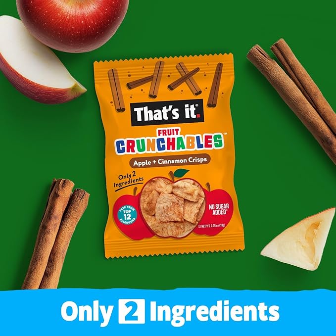 That’s it. Fruit Crunchables Apple + Cinnamon Crisps, Gluten-Free, No Added - Image 5