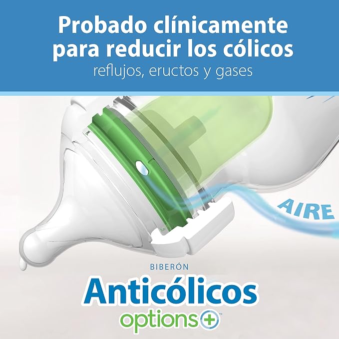 Dr. Brown's Natural Flow Anti-Colic Options+ Wide-Neck Baby Bottles 5 oz/150 mL - Image 12