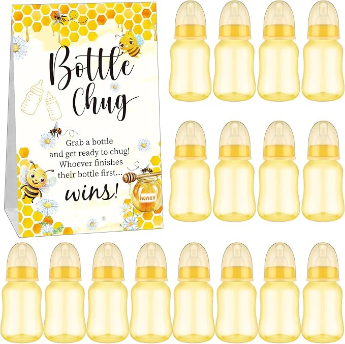 TrelaCo Bottle Chug Baby Shower Game 20 Pcs Baby Bottles Shower Favor by TrelaCo