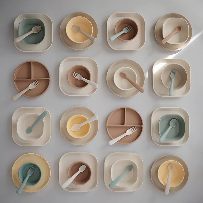 mushie Round Dinnerware Plates for Kids | Made in Denmark - Image 8