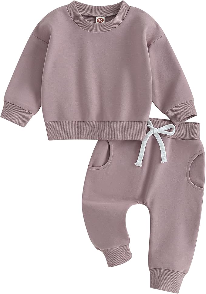 Tiaham Baby Boy Clothes Girl Outfits Fashion Sweatshirt Sweat Pant Kids Toddler by Tiacham