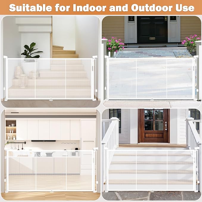 42" Extra Tall Retractable Baby Gates Dog Gate - Image 7