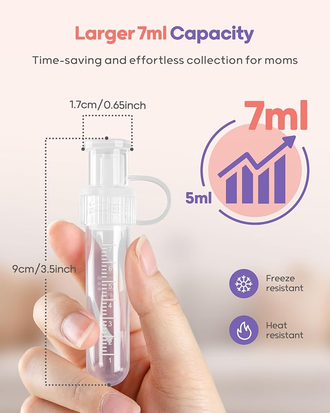 Nuliie Colostrum Collector Kit 7ml/6pcs, Reusable Breast Milk Collector - Image 2