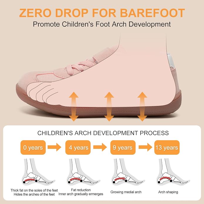 Toddler Wide Toe Box Shoes Zero Drop Minimalist Sneakers - Image 3