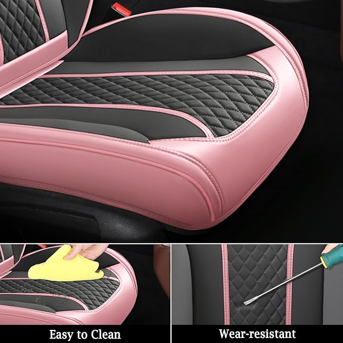 Doogo Seat Covers, Car Seat Covers, Breathable Front Seat Covers, Universal - Image 6