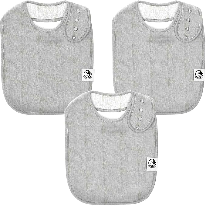 3 Pack Baby Bibs for Boys & Girls | Cotton, Absorbent Drooling & Teething Bib | by GigglyGoose%C2%AE