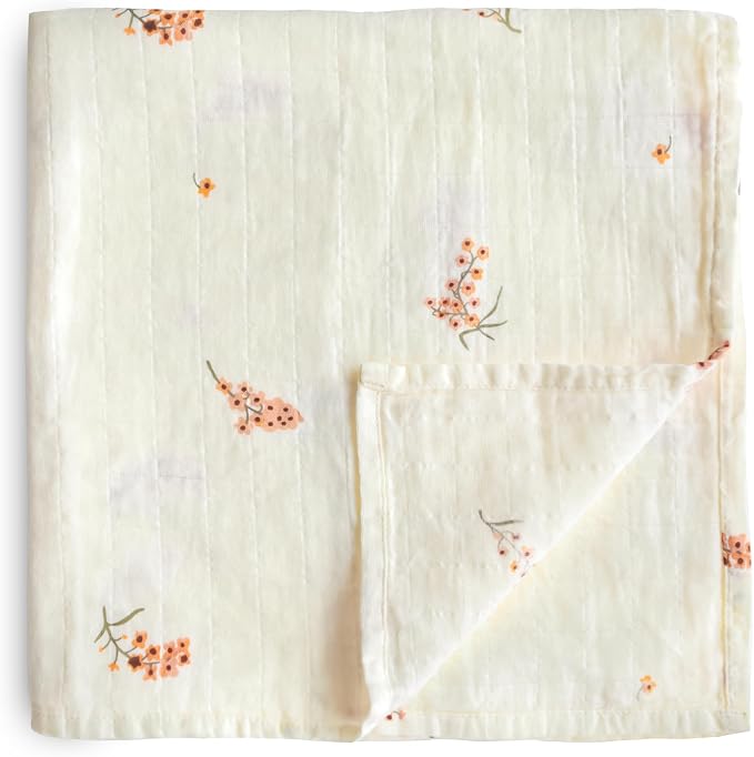 mushie Muslin Baby Swaddle Blanket | 100% Organic Cotton by mushie