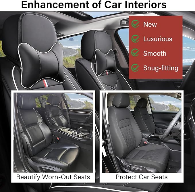Leather Car Seat Covers Fit for LR Range Rover Evoque 2019-2025, 5 Seater - Image 6
