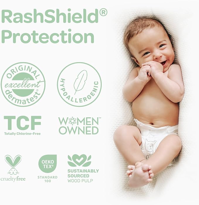 Parasol Clear+Dry Disposable Diapers and Clear+Pure Wipes Kit, RashShield - Image 3