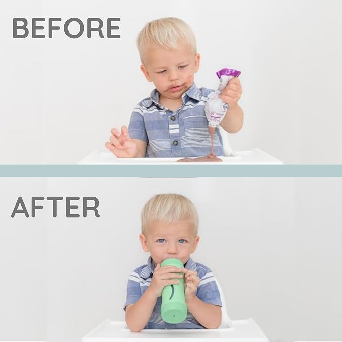 Subo Baby Food Bottle | No Mess Squeeze-Free Toddler Feeder | Feeding Bottle to - Image 3