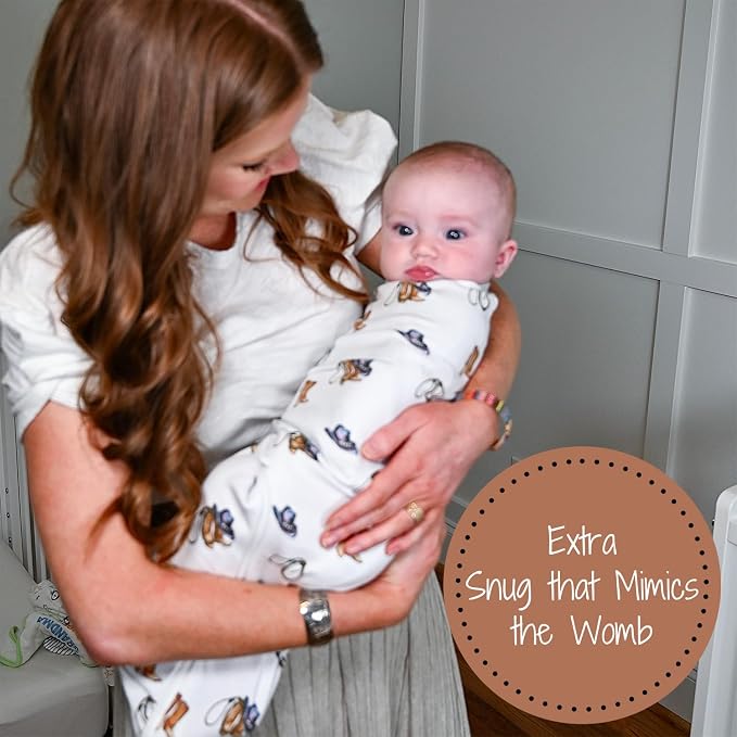 LollyBanks 100% Organic Cotton Baby Boy Essentials Swaddles 3-6 Months - Image 3