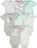 Gerber unisex-baby 8-pack Short Sleeve Onesies Bodysuits by Gerber