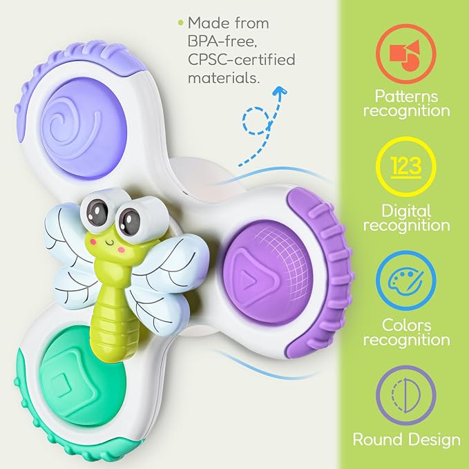 ALASOU 3PCS Pop Suction Cup Spinner Toys - Image 7