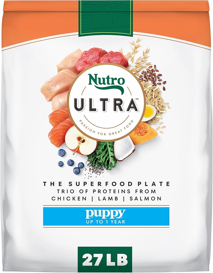 Nutro Ultra High Protein Dry Puppy Food, Trio of Proteins from Chicken by Nutro