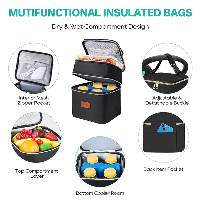 PIIOSER Breast Milk Storage Cooler Bag - Image 5