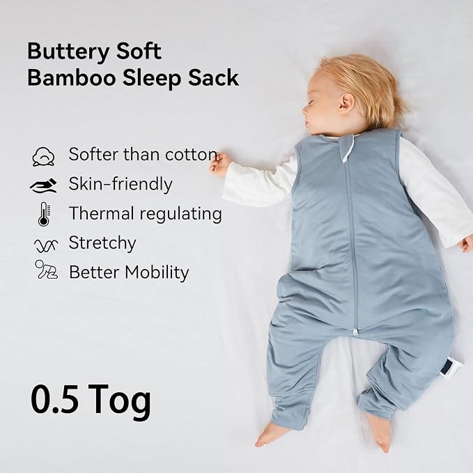 BubblePanda Rayon Made from Bamboo Toddler Sleep Sack - Image 2