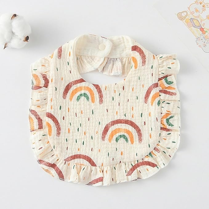 AMAWMW Muslin Baby Bibs for Unisex Boys Girls 6Pack Baby Bandana Drool Bibs - Image 7