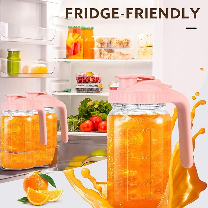 Breast Milk Pitcher, 32 OZ Mason Jar Pitcher - Image 2