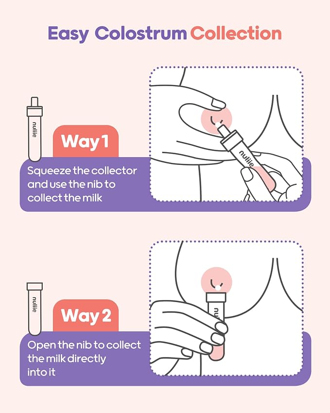 Nuliie Colostrum Collector Kit 7ml/12pcs, Reusable Breast Milk Collector - Image 4