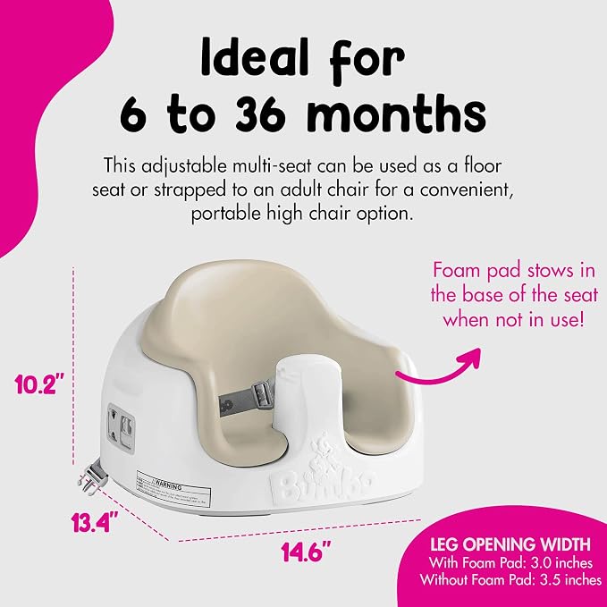 Bumbo 2 Pack 3-in-1 Multi-Seat for 6 to 36 Months, Travel Baby Feeding and Play - Image 3