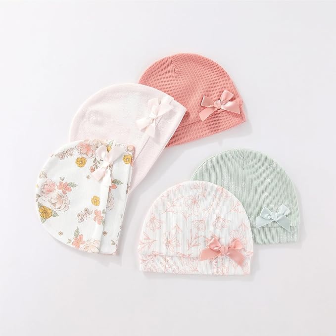 15 Pack Infant Hats Gloves Socks Unisex Baby Boy Girl Accessories Set Cotton - Image 5