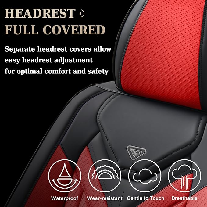 Coverado Car Seat Covers Full Set, Automotive Seat Covers Car Seat Protector - Image 3