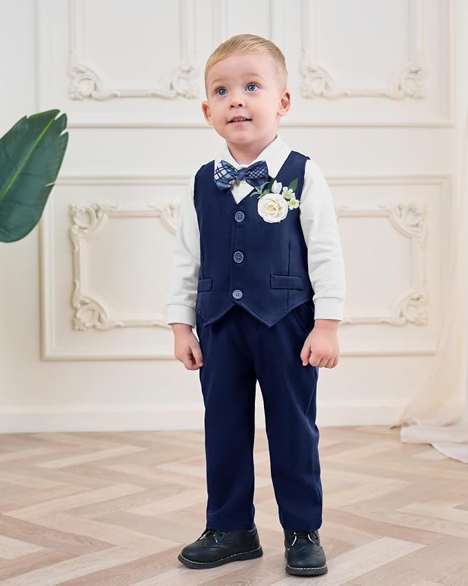 Coco&RARA Baby Boy Clothes Suits Infant Gentleman Outfits, Formal Dress - Image 2