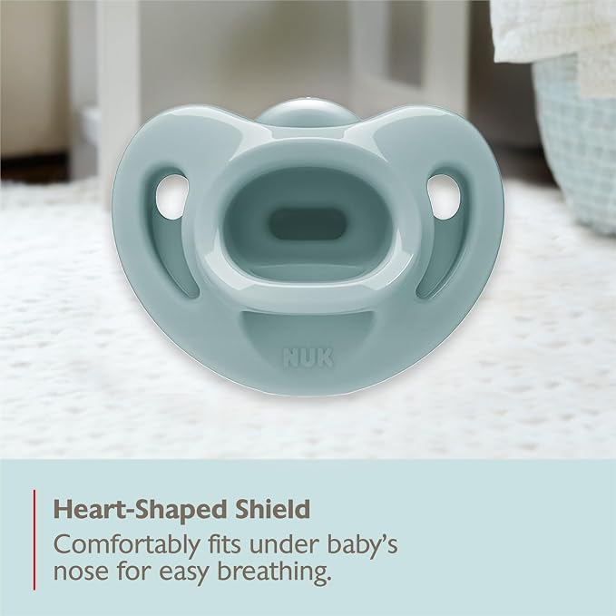 NUK Timeless Comfy Pacifier | 100% Silicone, One-Piece Design | BPA-Free - Image 7