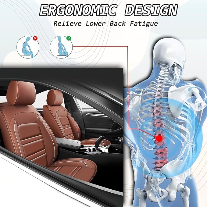 Seat Covers for VW Car Golf 2015-2019 | 5-Seats Leather Seat Covers - Image 5