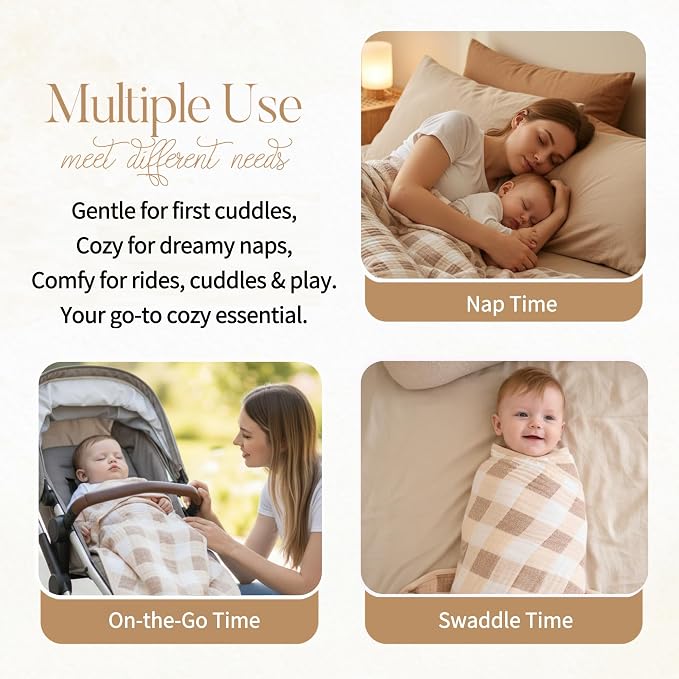 Ultra-Soft Muslin Baby Blanket - Image 4