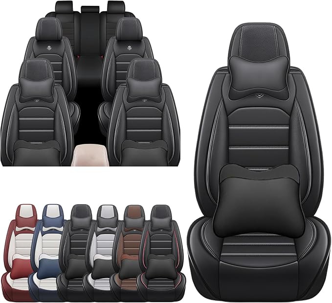 JOJ Car Seat Cover Fit for Toyota Highlander 2001-2025, 7 Seat Car Seat Cover by JOJ