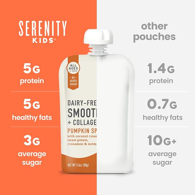 Serenity Kids 6+ Months Pumpkin Smoothie Baby Pouch Food - Image 7