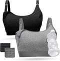 Momcozy Pumping Bra, Pumping Bra Hands Free All Day Wear Pumping & Nursing Bra by Momcozy