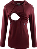 GINKANA Women's Nursing Hoodie Sweatshirt Long Sleeves Breastfeeding Maternity by GINKANA