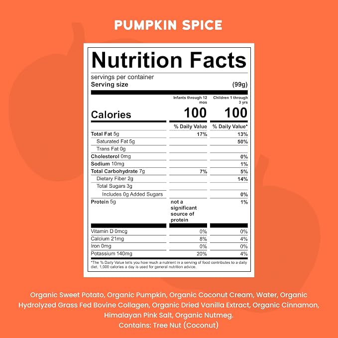 Serenity Kids Organic Pumpkin Spice Protein Smoothie Pouch - Image 2