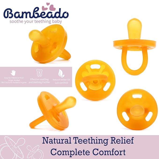 PaciBamber - Natural Pacifier and Baby Teething Toy Amber Oil Pacifier - Image 3