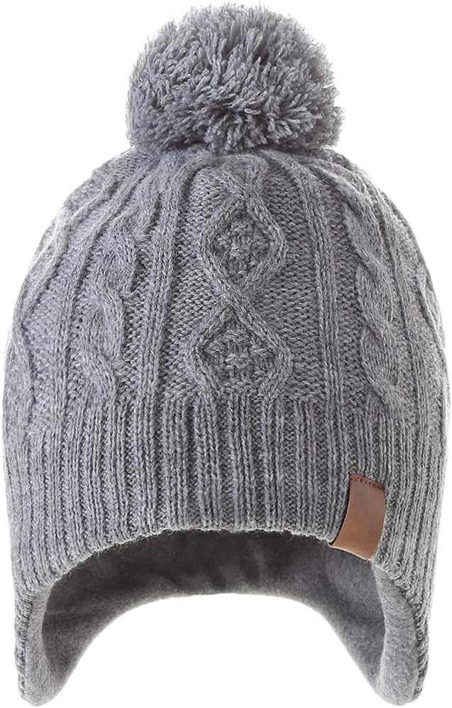 LMLALML Boys Winter Hat Earflap Knitted Beanie - Image 4