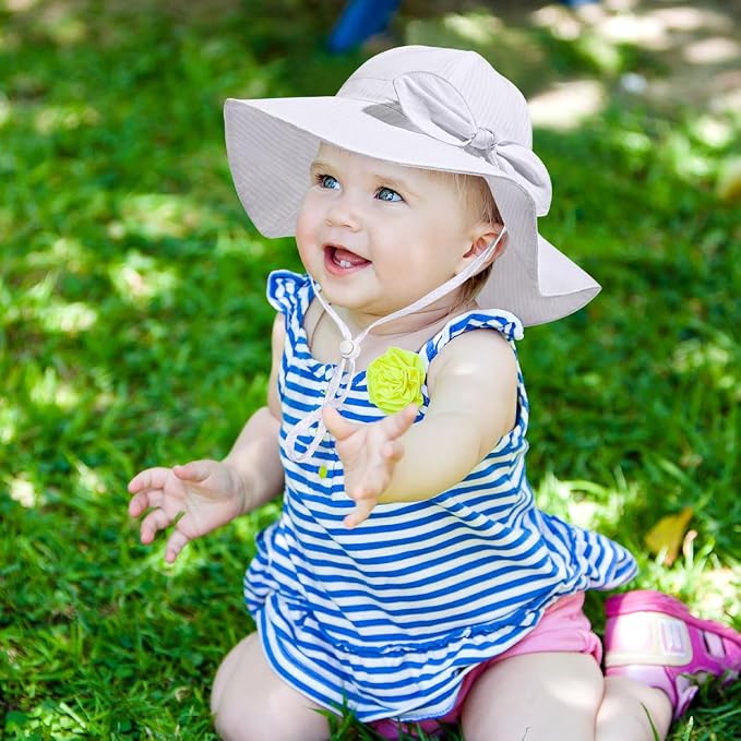 Baby Girl Sun Hat Summer Foldable Beach Hats - Image 3