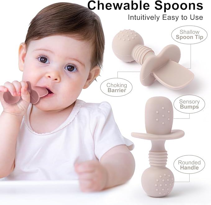 Silicone Feeding Set, 2 Pack Divided Toddler Plates - Image 3