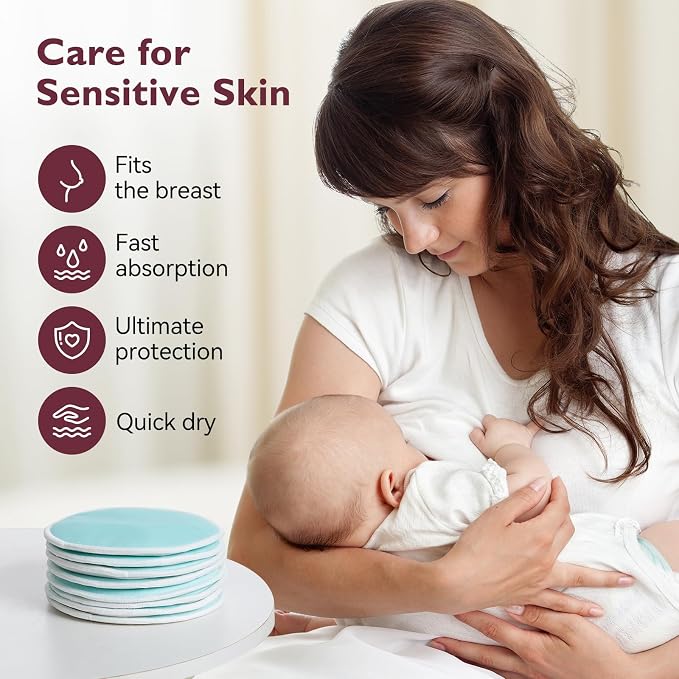 Momcozy Reusable Breast Pads, Innovative Use of Absorbent Fabric & 4 Layers of - Image 9