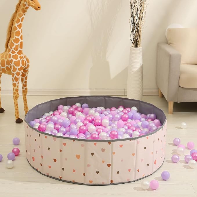 GOGOSO Ball Pits Balls for Toddlers Pack of 50 100 200 Plastics Shape Ball - Image 7