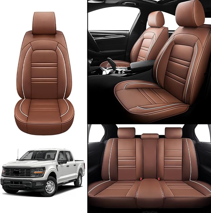 Seat Covers for Ford f150 2003-2025 | 5-Seats Leather Seat Covers - Image 2