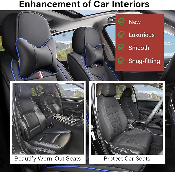 Leather Car Seat Covers Fit for LR Defender 2020-2025, 5 Seater Waterproof and - Image 6