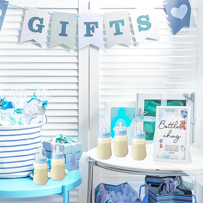 Roowest Bottle Chug Baby Shower Games Favors Including 18 Pcs Feeding Bottles - Image 4