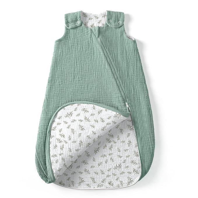 lulumoon Sleep Sack Muslin for Baby: Cotton Wearable Blanket for 9-15 Months by Lulumoon