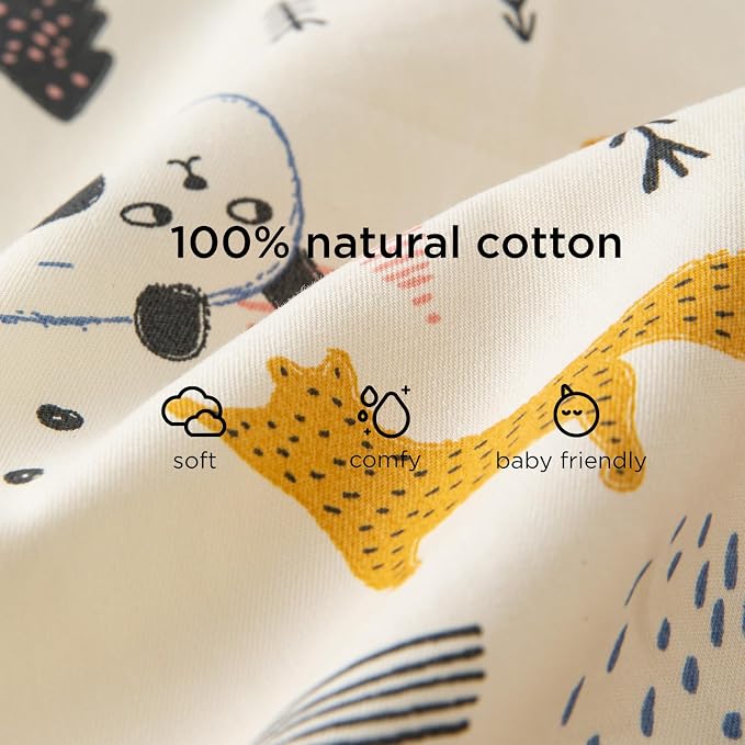 Duomiaomiao 0.5 TOG Toddler Sleep Sack 6-12 Months 100% Cotton Lightweight Baby - Image 5